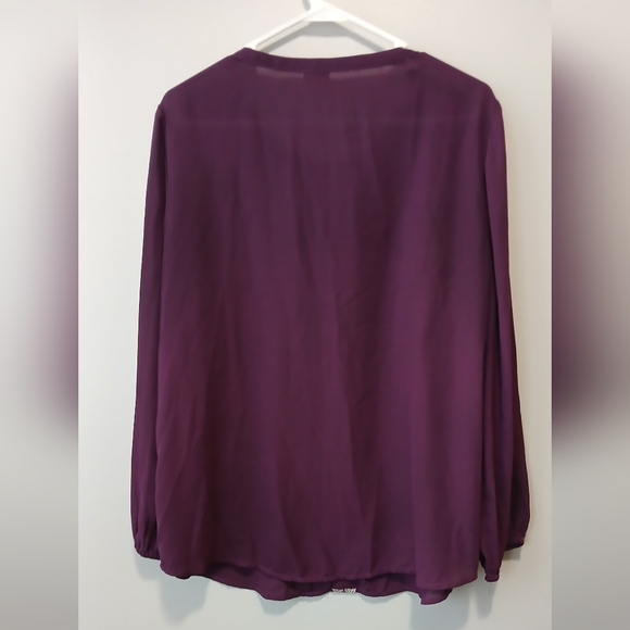 Chico's Floral Embroidered Sheer Tunic Women's Size 12-14 Boho - Picture 2 of 6